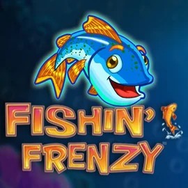 Fishin Frenzy logo – Slots by Blueprint Gaming at Paradise Play Casino