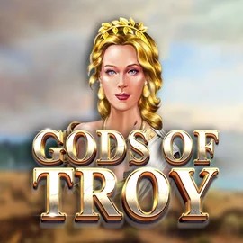 Gods of Troy slot logo by Red Tiger Gaming at Paradise Play Casino