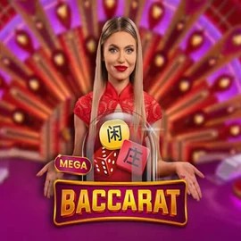 Mega Baccarat casino game by Pragmatic Play – featured logo at Paradise Play Casino